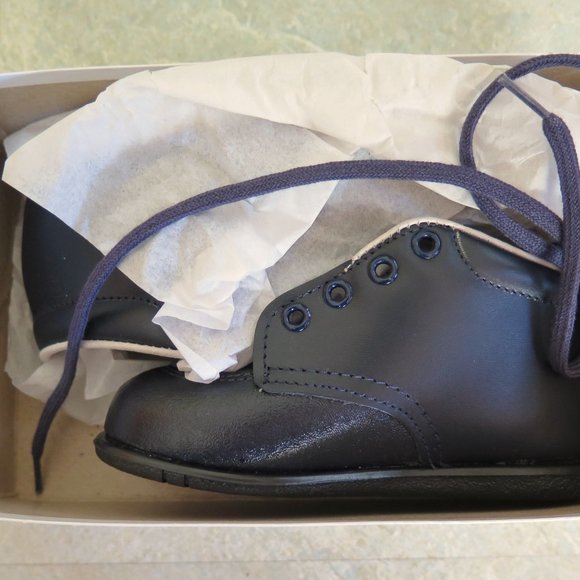 Amilio Kepner Scott First Walker Navy Blue Booties new in box size 5 made in USA - Picture 5 of 9
